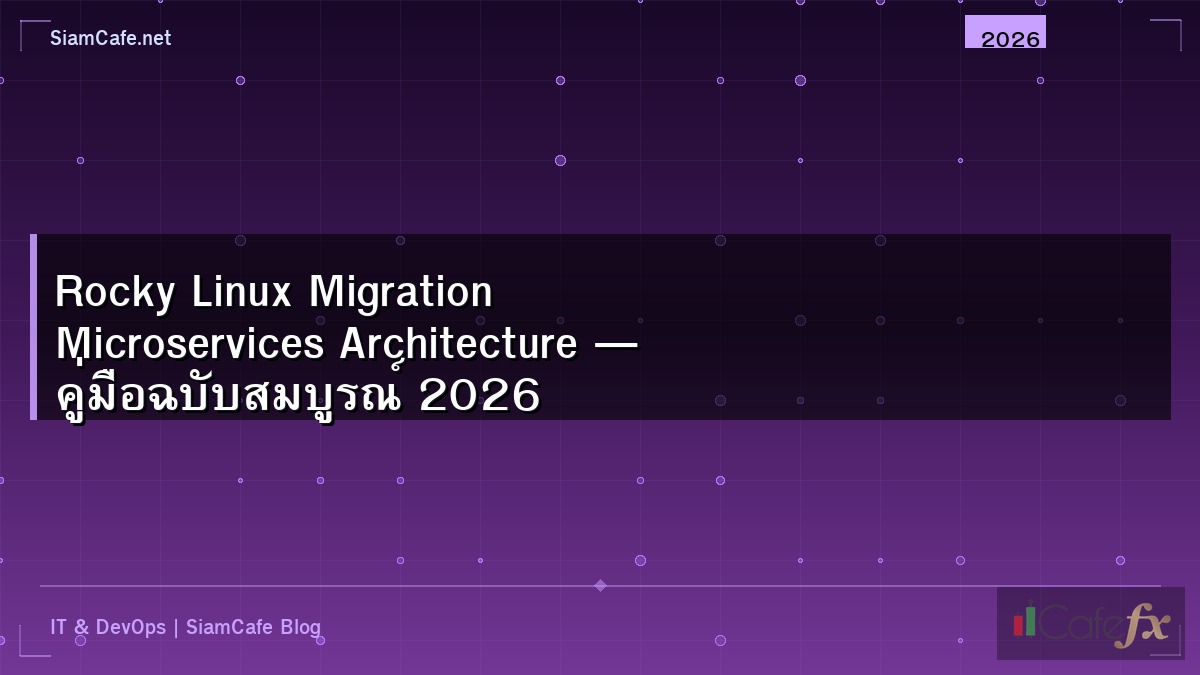 Rocky Linux Migration Microservices Architecture — คู่มือฉบับสมบูรณ์ 2026