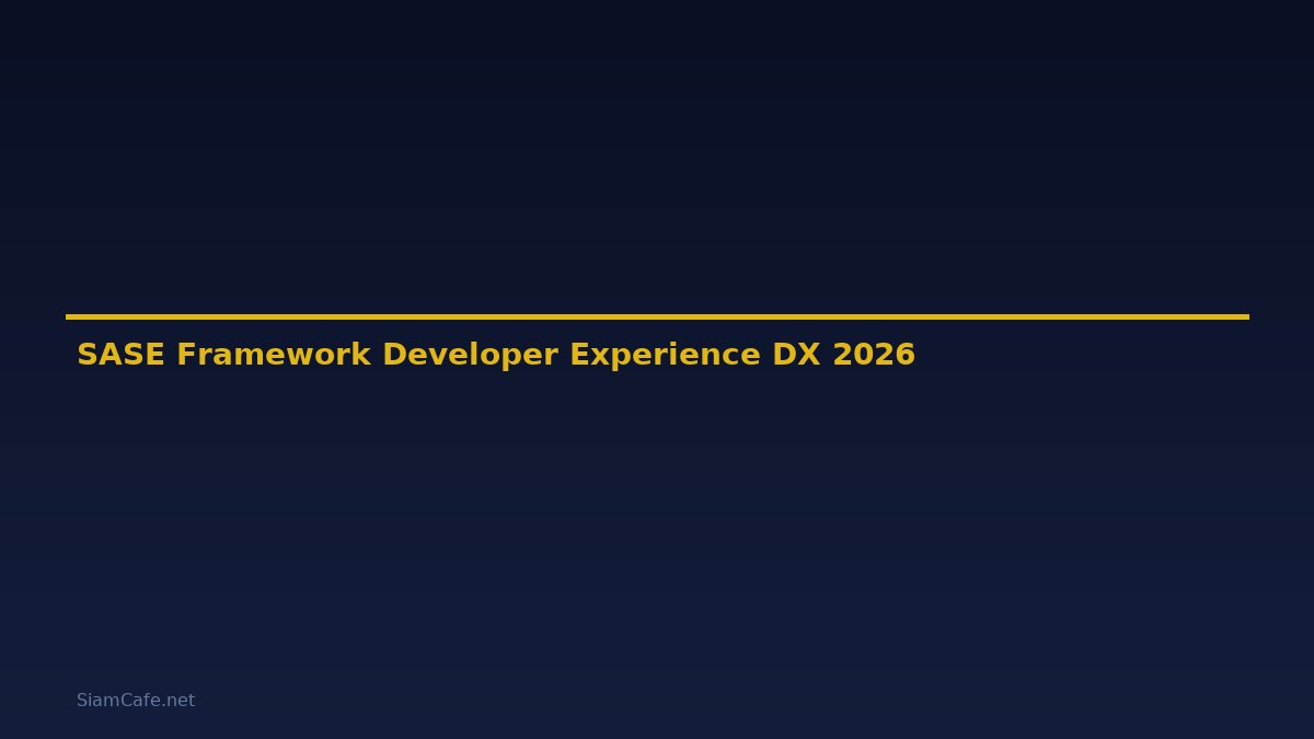 SASE Framework Developer Experience DX — คู่มือฉบับสมบูรณ์ 2026