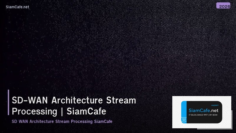 sd wan architecture stream processing