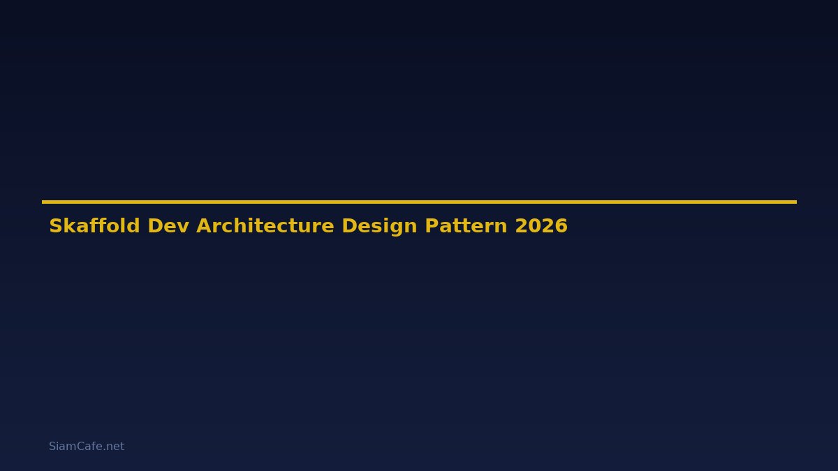 Skaffold Dev Architecture Design Pattern — คู่มือฉบับสมบูรณ์ 2026