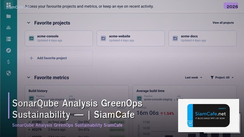 sonarqube analysis greenops sustainability
