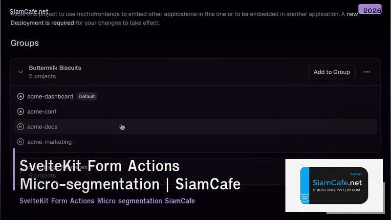 sveltekit form actions micro segmentation