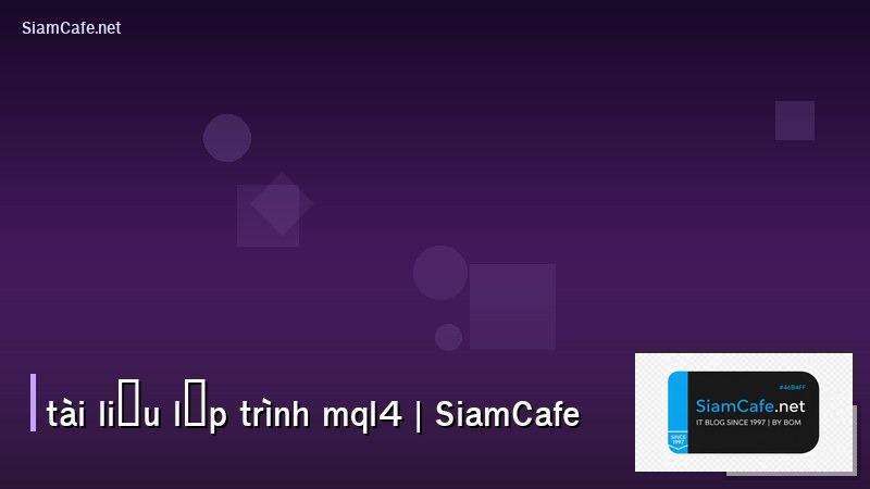 tài liệu lập trình mql4