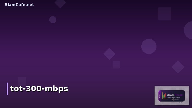 Tot เน็ตบ้าน 300 Mbps: รีวิวครบทุกด้าน ความเร็วจริงคุ้มค่าหรือไม่?