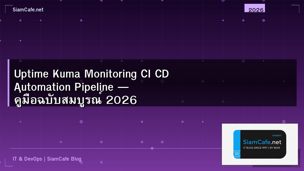 uptime kuma monitoring ci cd automation pipeline