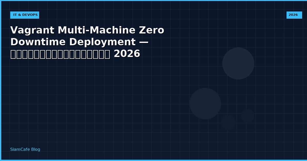 Vagrant Multi-Machine Zero Downtime Deployment — คู่มือฉบับสมบูรณ์ 2026