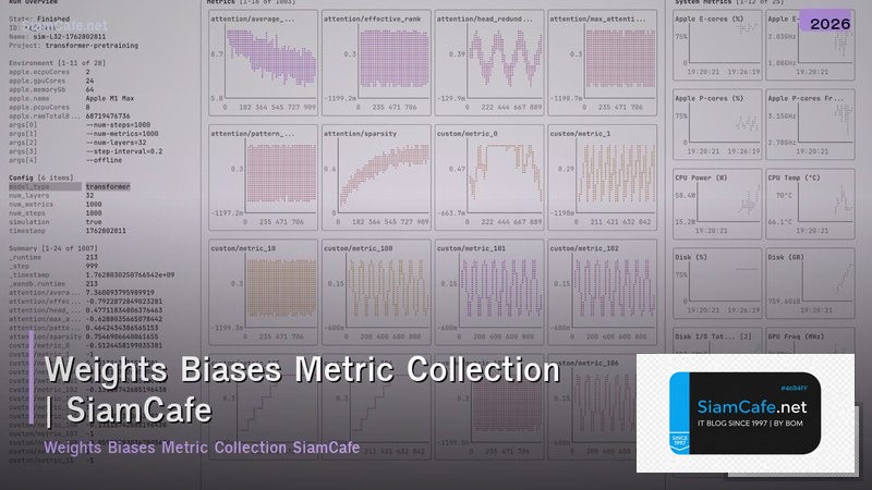 weights biases metric collection