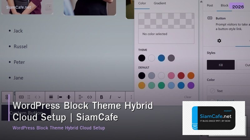 wordpress block theme hybrid cloud setup