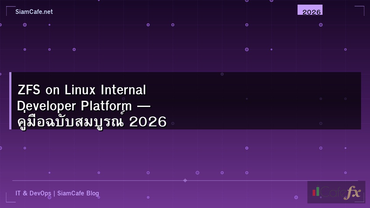 Zfs On Linux Internal Developer Platform