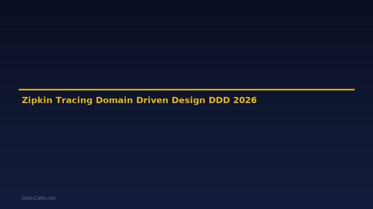 Zipkin Tracing Domain Driven Design DDD — คู่มือฉบับสมบูรณ์ 2026