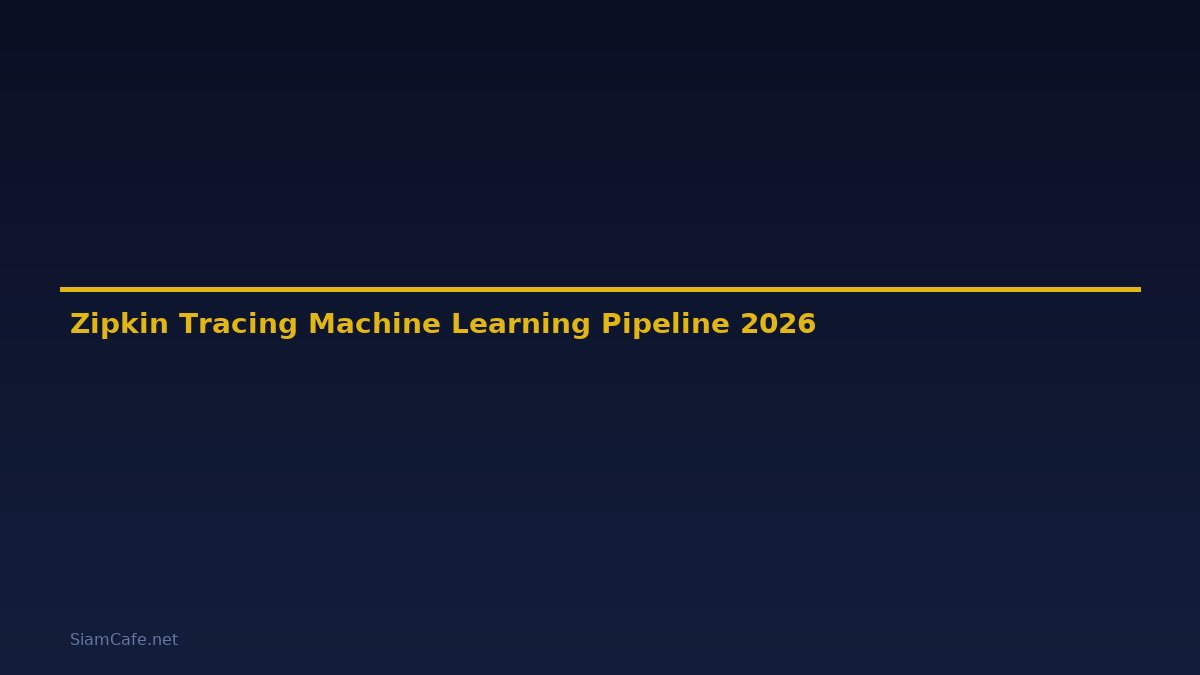 Zipkin Tracing Machine Learning Pipeline — คู่มือฉบับสมบูรณ์ 2026