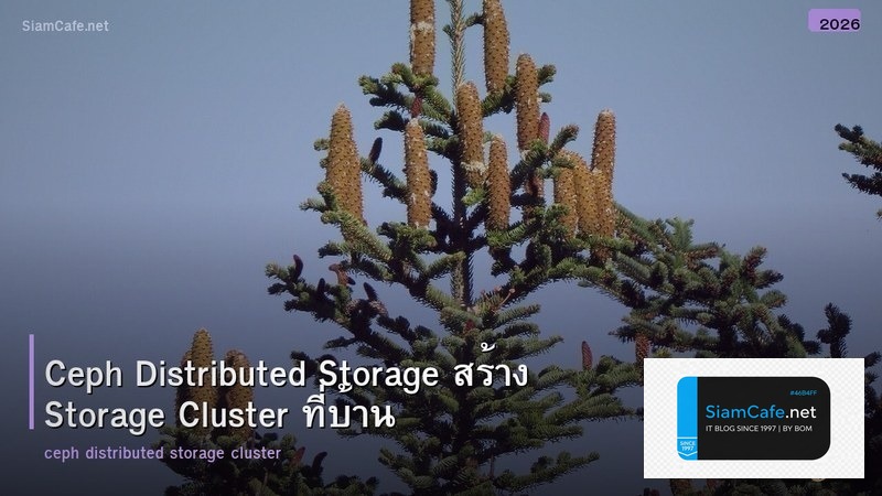 Ceph Distributed Storage สร้าง Storage Cluster ที่บ้าน