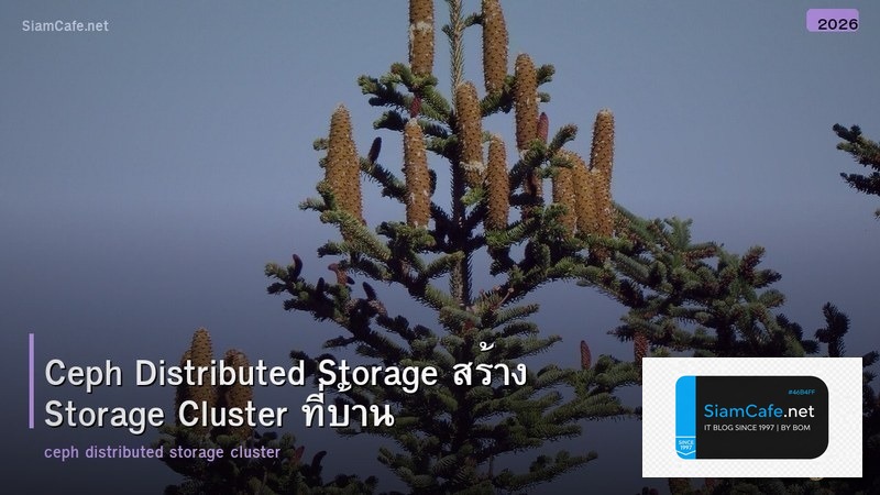 Ceph Distributed Storage สร้าง Storage Cluster ที่บ้าน