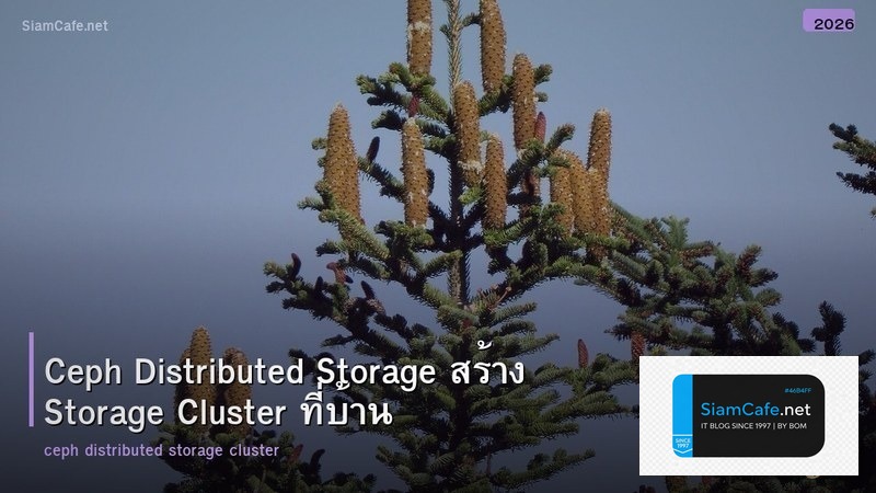 Ceph Distributed Storage สร้าง Storage Cluster ที่บ้าน