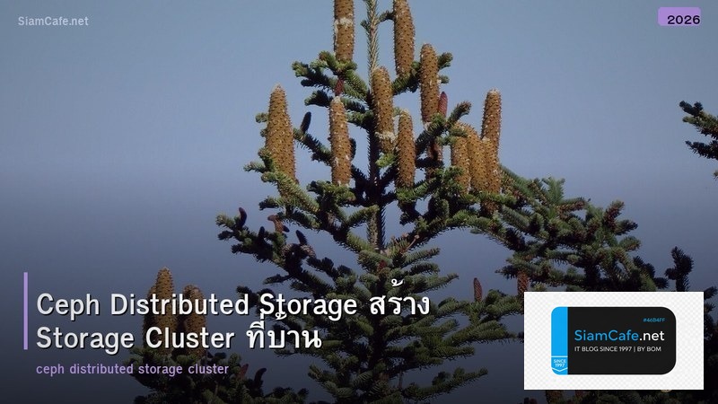 Ceph Distributed Storage สร้าง Storage Cluster ที่บ้าน