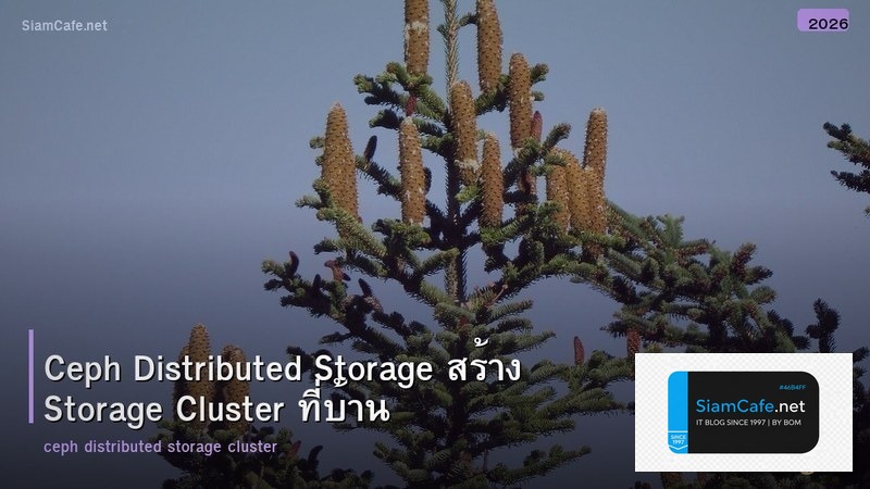 Ceph Distributed Storage สร้าง Storage Cluster ที่บ้าน