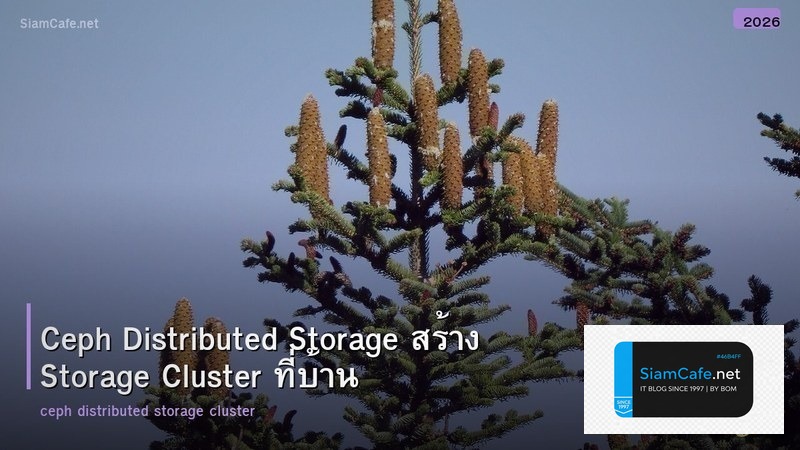 Ceph Distributed Storage สร้าง Storage Cluster ที่บ้าน