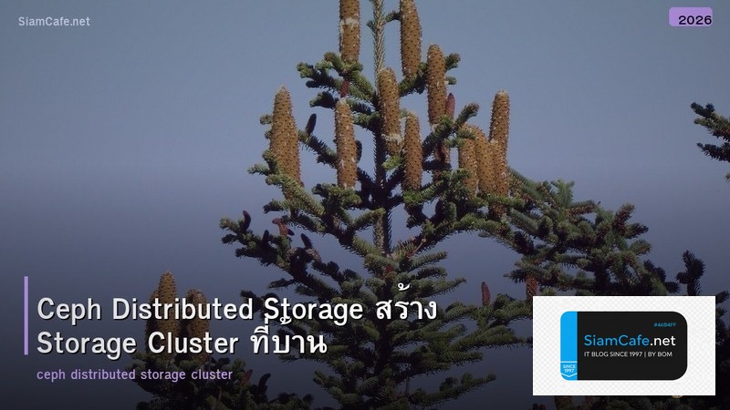 Ceph Distributed Storage สร้าง Storage Cluster ที่บ้าน