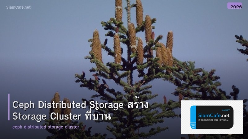 Ceph Distributed Storage สร้าง Storage Cluster ที่บ้าน