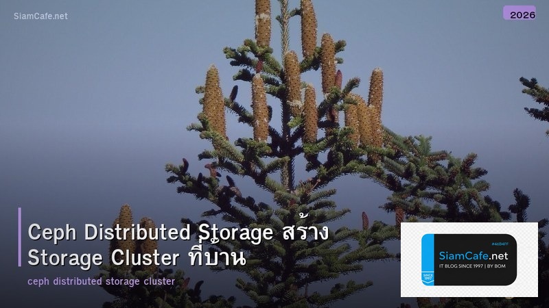 Ceph Distributed Storage สร้าง Storage Cluster ที่บ้าน