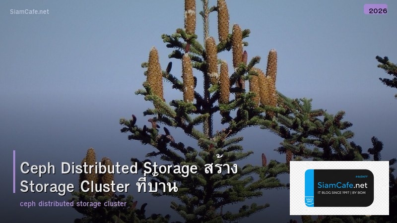 Ceph Distributed Storage สร้าง Storage Cluster ที่บ้าน