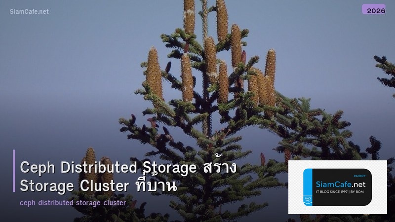 Ceph Distributed Storage สร้าง Storage Cluster ที่บ้าน