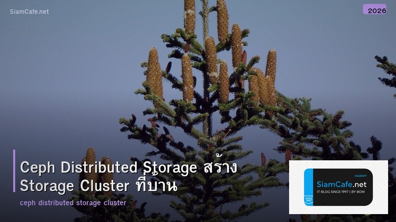 Ceph Distributed Storage สร้าง Storage Cluster ที่บ้าน