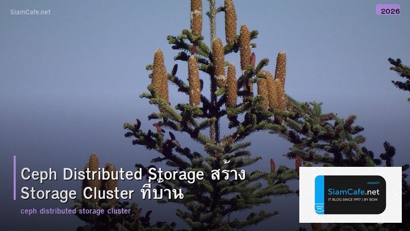 Ceph Distributed Storage สร้าง Storage Cluster ที่บ้าน
