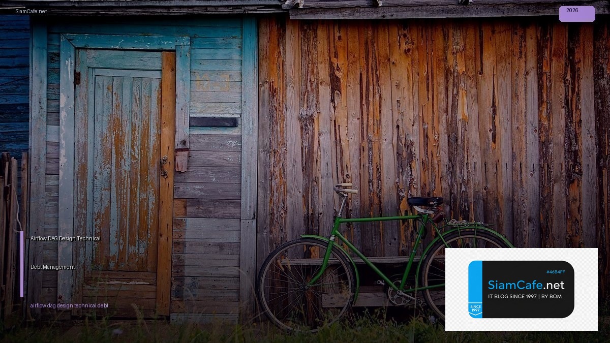 airflow dag design technical debt management