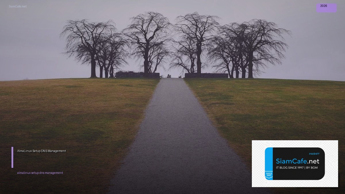 AlmaLinux Setup DNS Management — คู่มือฉบับสมบูรณ์ 2026 | SiamCafe Blog