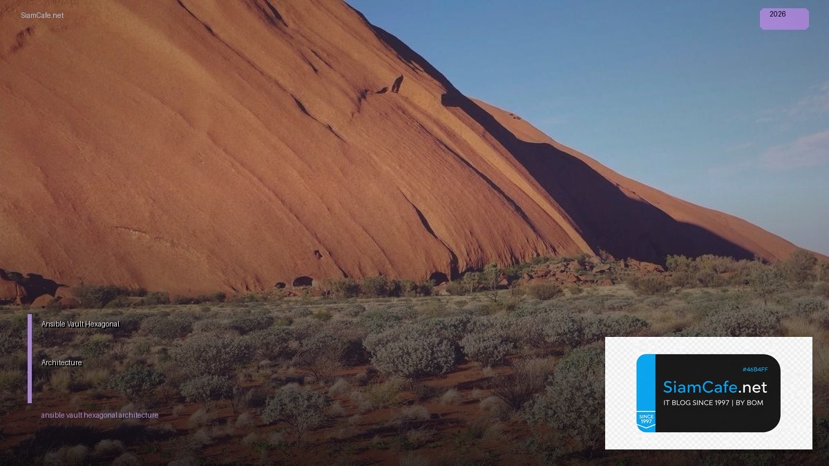 Ansible Vault Hexagonal Architecture — คู่มือฉบับสมบูรณ์ 2026 | SiamCafe Blog