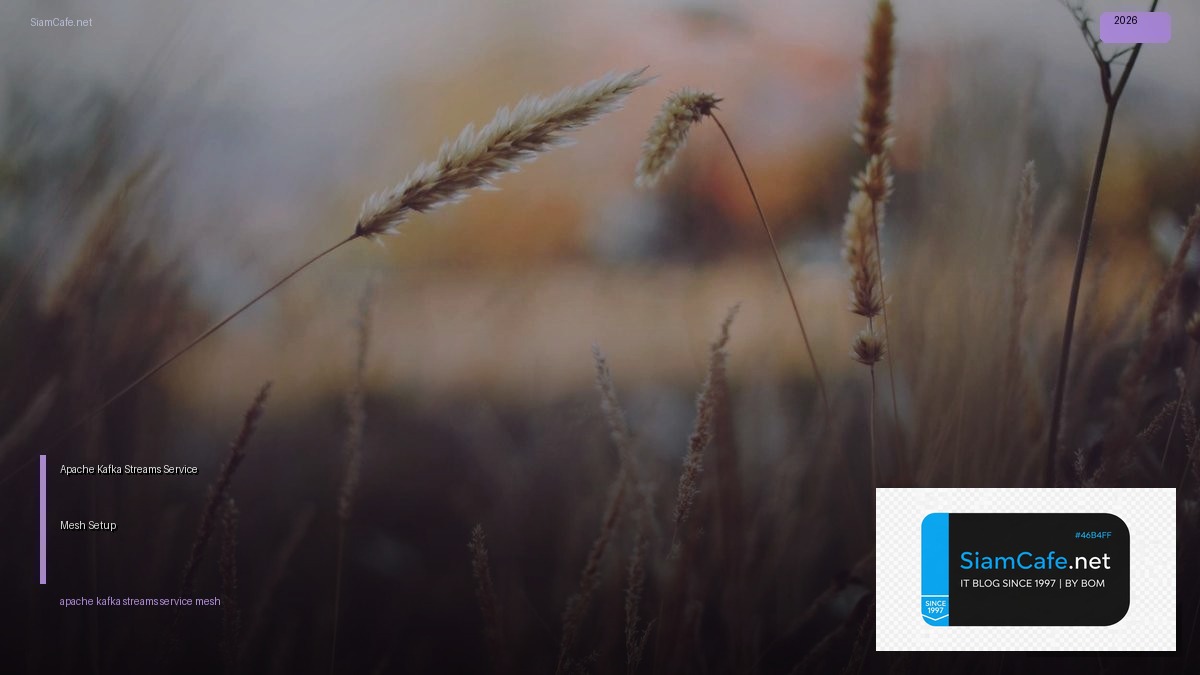 apache kafka streams service mesh setup