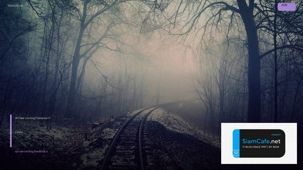 API Rate Limiting Freelance IT Career — คู่มือฉบับสมบูรณ์ 2026 | SiamCafe Blog