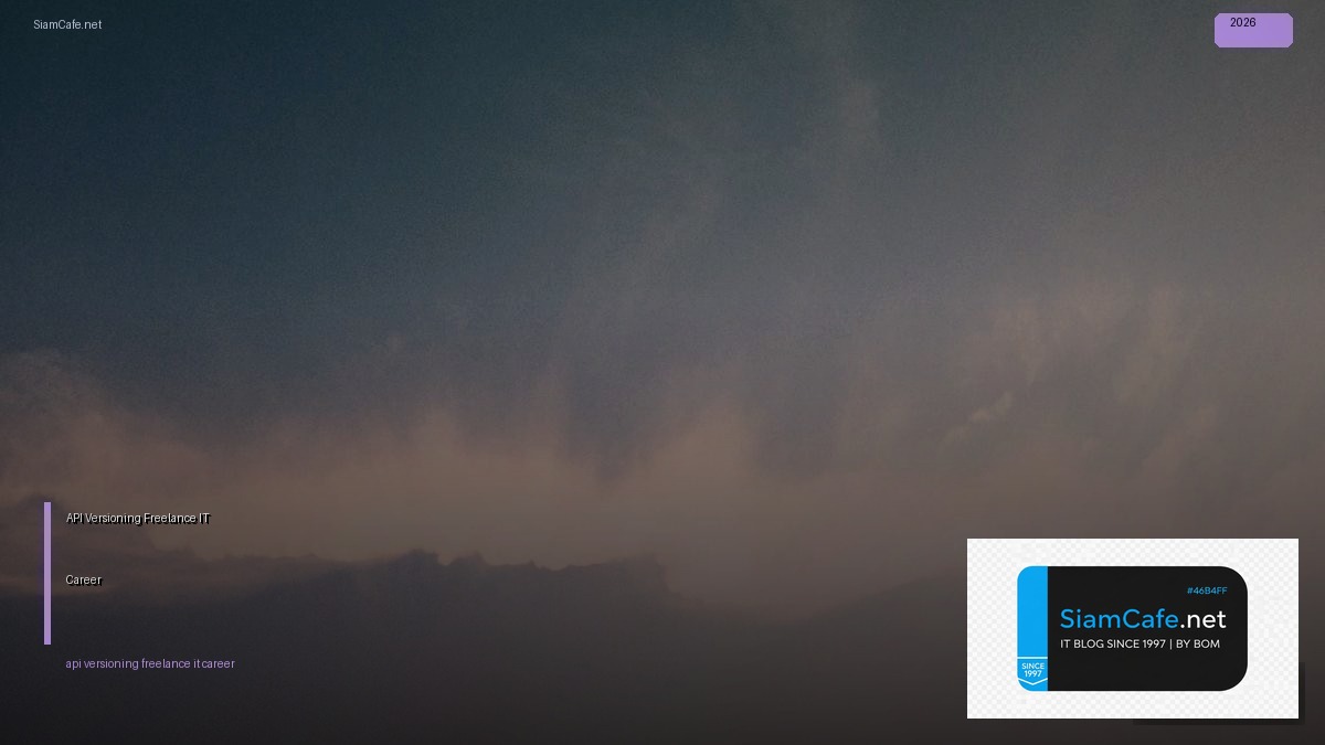 api versioning freelance it career