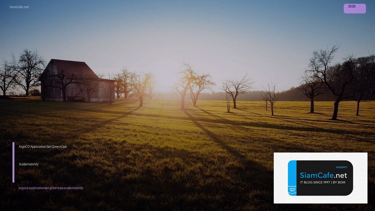 argocd applicationset greenops sustainability