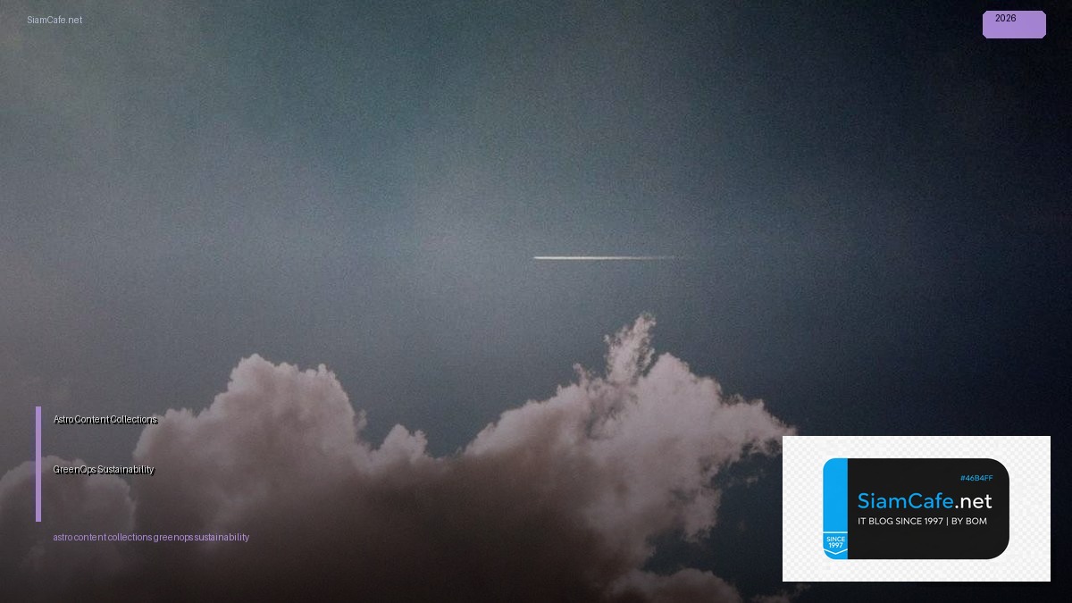 astro content collections greenops sustainability