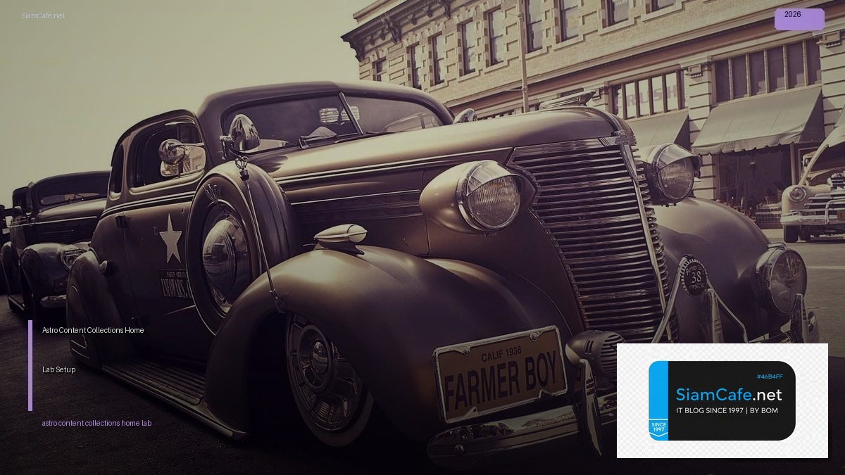 astro content collections home lab setup