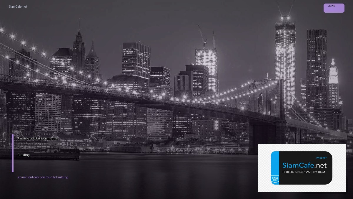 azure front door community building