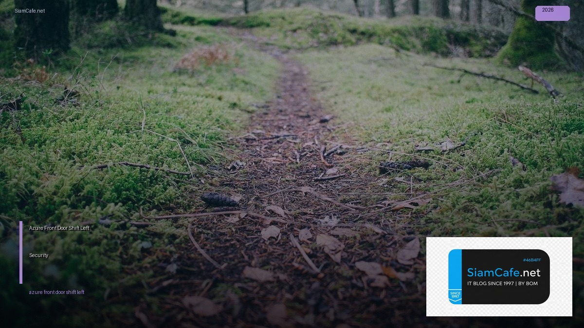 azure front door shift left security