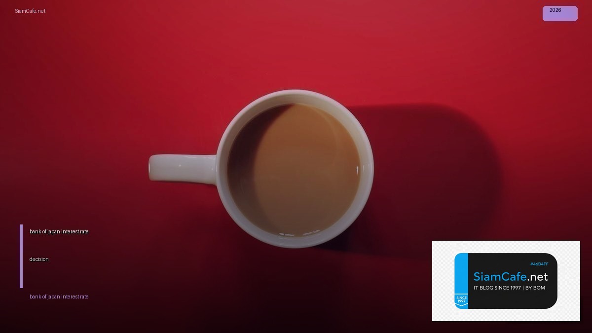bank of japan interest rate decision — คู่มือฉบับสมบูรณ์ 2026 | SiamCafe Blog
