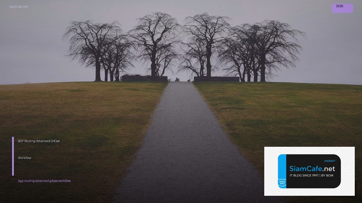 bgp routing advanced gitops workflow