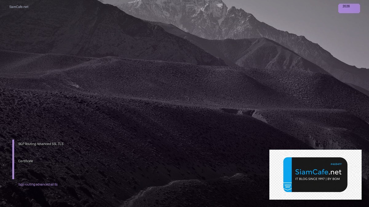 bgp routing advanced ssl tls certificate