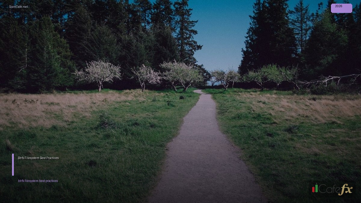 Btrfs Filesystem Best Practices ที่ต้องรู้ — คู่มือฉบับสมบูรณ์ 2026 | SiamCafe Blog