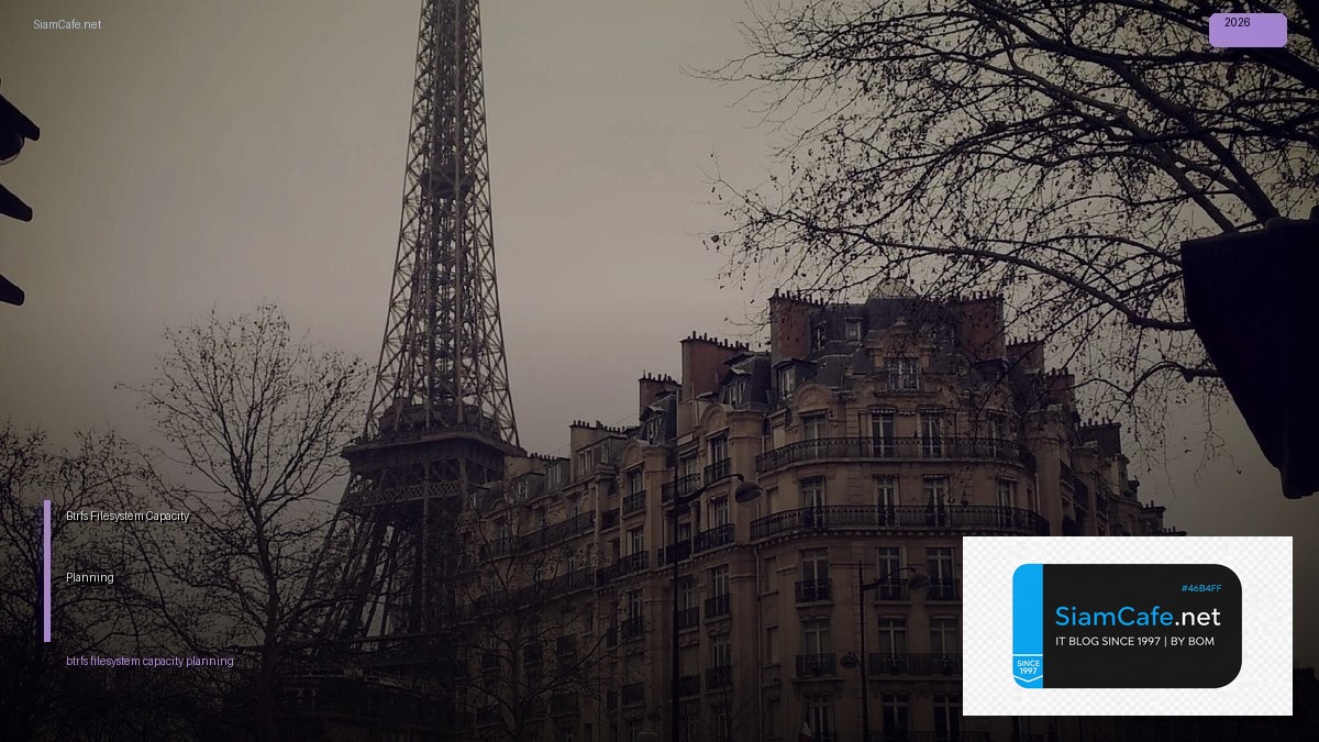 btrfs filesystem capacity planning