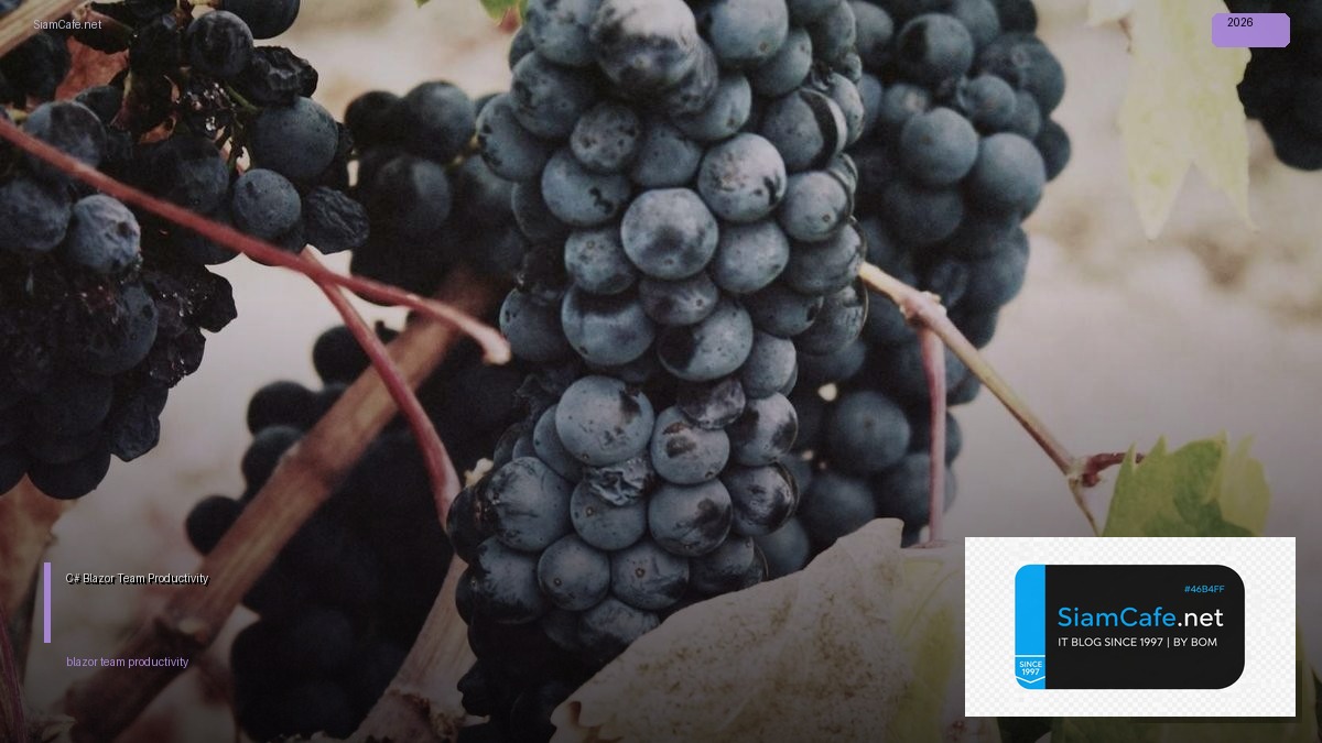 C# Blazor Team Productivity — คู่มือฉบับสมบูรณ์ 2026 | SiamCafe Blog