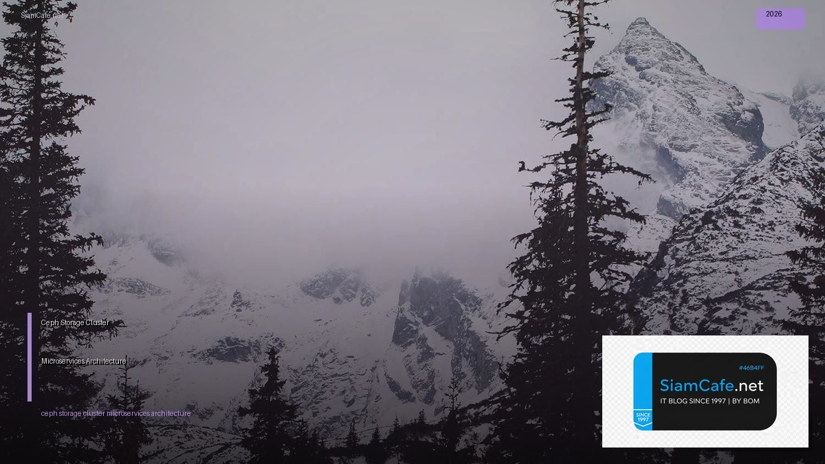 ceph storage cluster microservices architecture