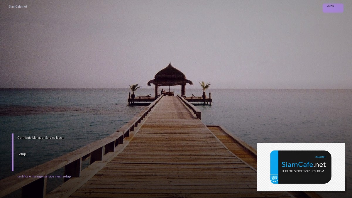 certificate manager service mesh setup