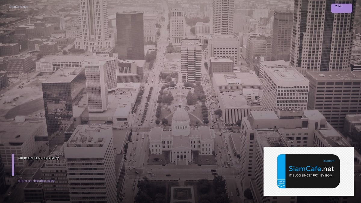 Cilium CNI RBAC ABAC Policy — คู่มือฉบับสมบูรณ์ 2026 | SiamCafe Blog