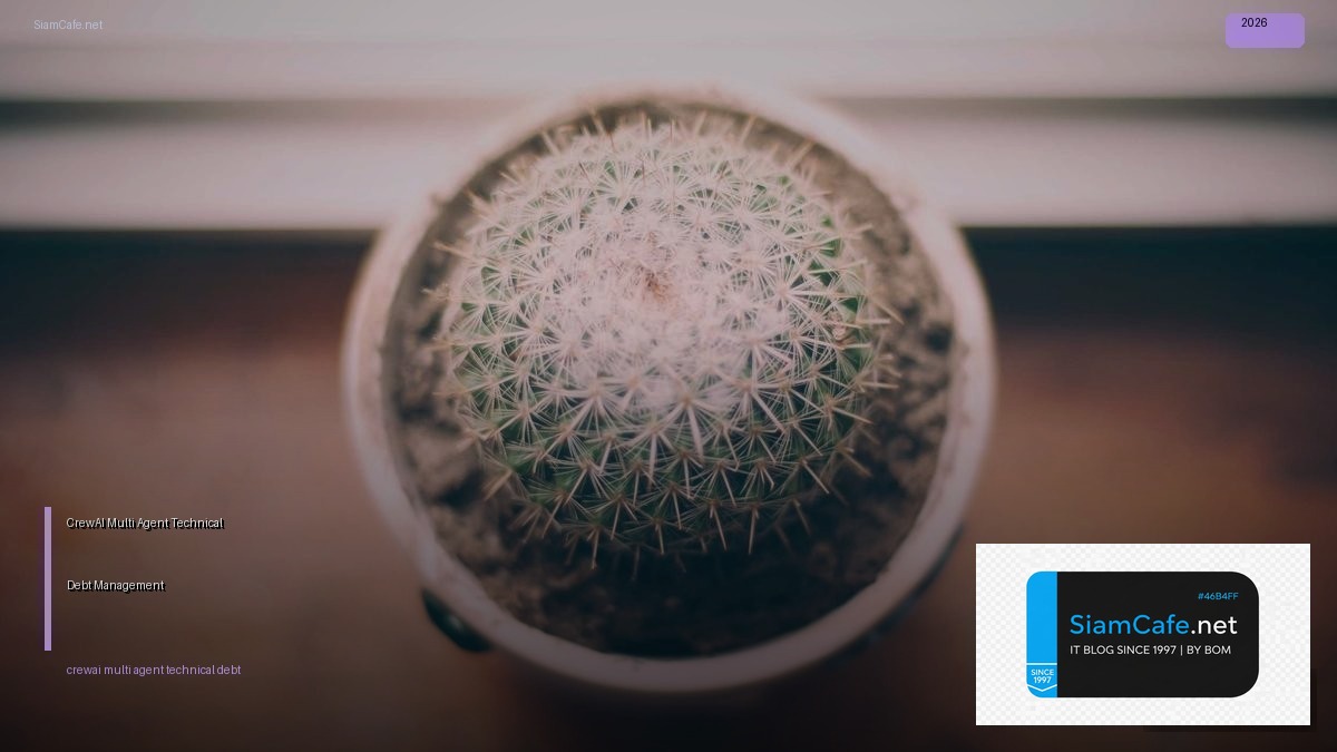 crewai multi agent technical debt management