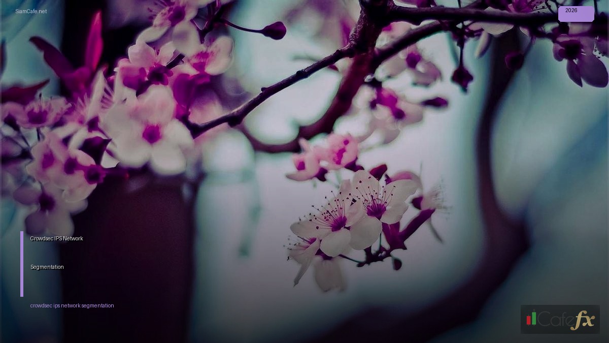 Crowdsec IPS Network Segmentation — คู่มือฉบับสมบูรณ์ 2026 | SiamCafe Blog